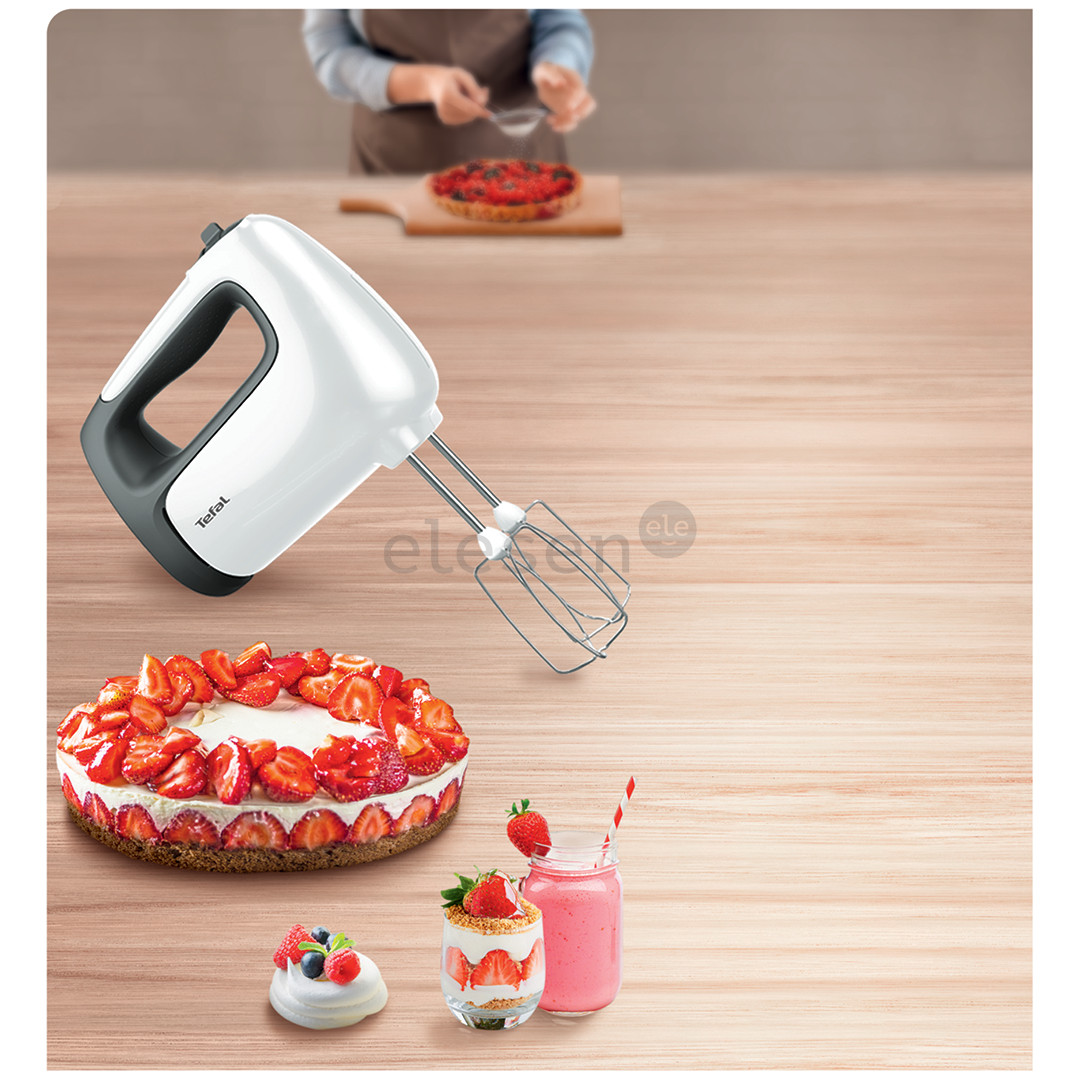 Tefal Prep'Mix+, 500 W, white/grey - Hand mixer Item - HT461138