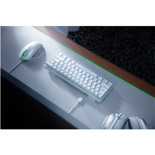 Razer Huntsman Mini Mercury Ed. Razer Red Switch, SWE, white - Mechanical Keyboard Item - RZ03-03392000-R3N1