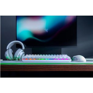 Razer Huntsman Mini Mercury Ed. Razer Red Switch, SWE, white - Mechanical Keyboard Item - RZ03-03392000-R3N1