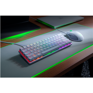 Razer Huntsman Mini Mercury Ed. Razer Red Switch, SWE, white - Mechanical Keyboard Item - RZ03-03392000-R3N1