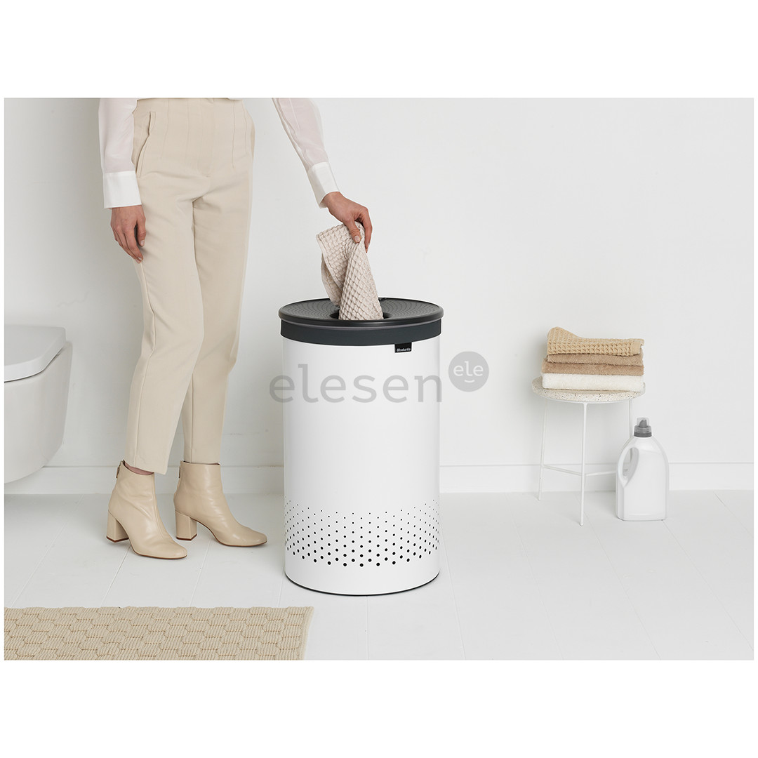 Корзина для белья с пластиковой крышкой Brabantia (60 л)
