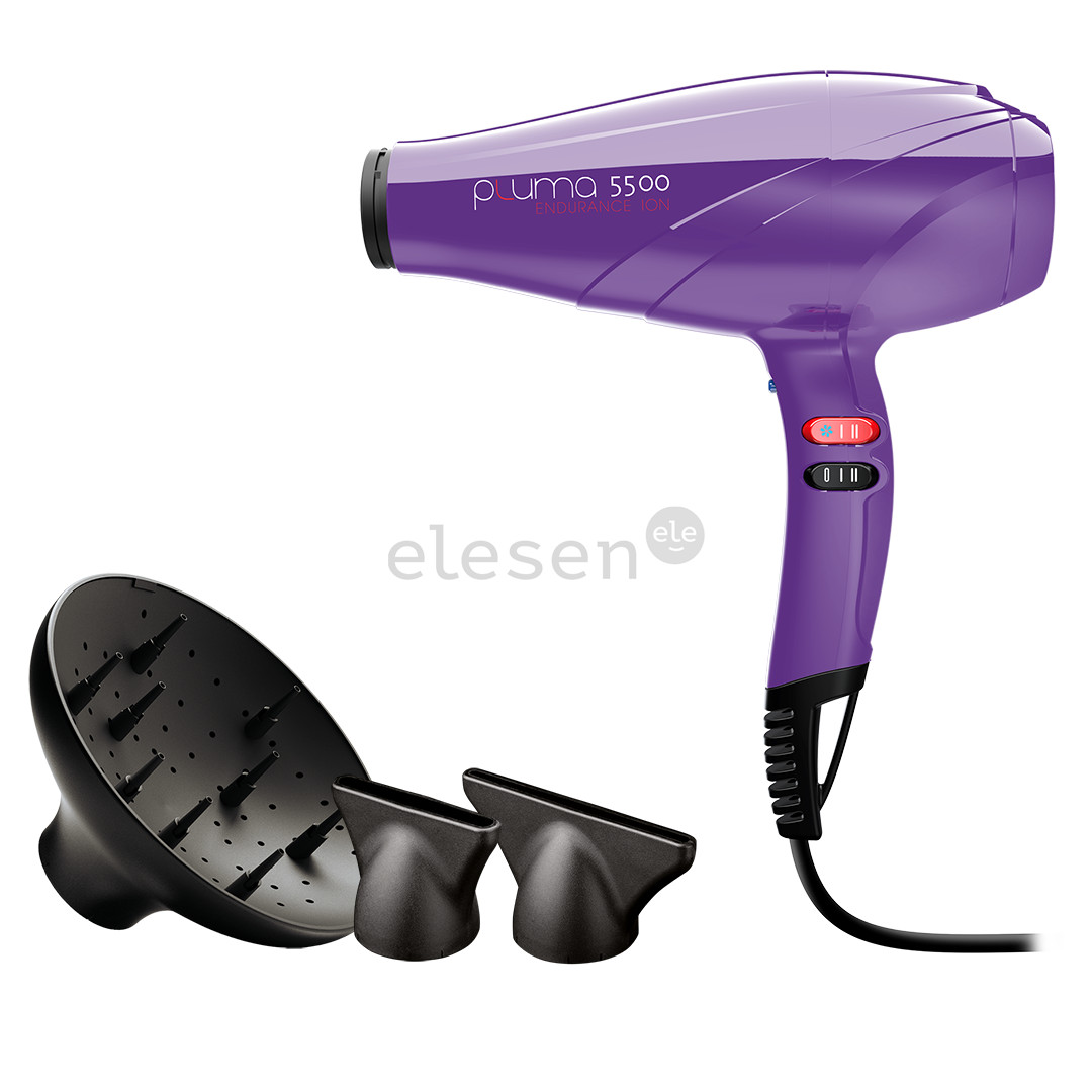 GA.MA Pluma 5500 Endurance Ion, 2400 W, violetinis - Plaukų džiovintuvas