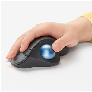 Pelė Logitech M575 Ergo Trackball, Belaidė, Juoda Prekė - 910-005872