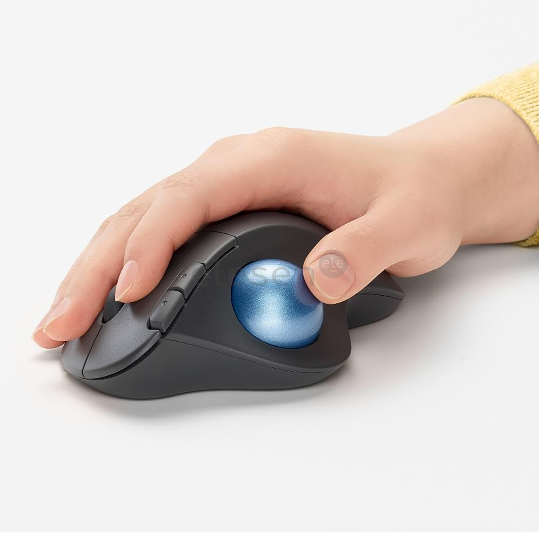 Pelė Logitech M575 Ergo Trackball, Belaidė, Juoda Prekė - 910-005872