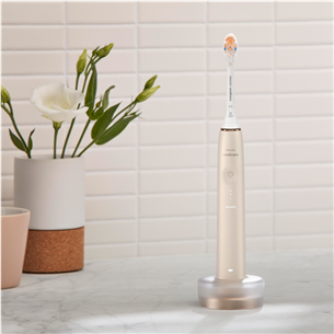Elektrinis dantų šepetėlis Philips Sonicare 9900 Prestige SenseIQ, kelioninis dėklas, auksinis Prekė – HX9992/11