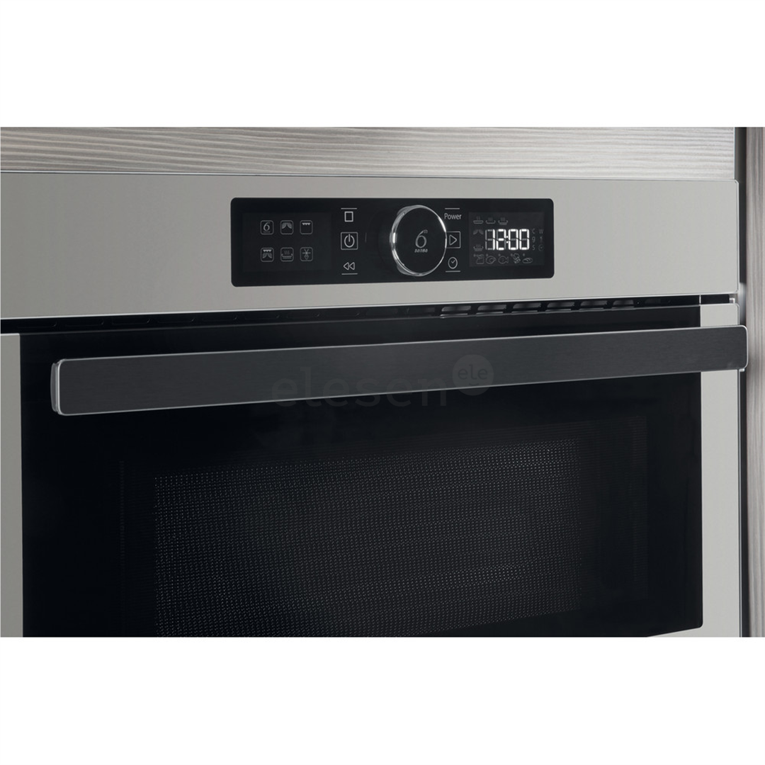 Whirlpool, 31 л, 1000 Вт, серебристый - Интегрируемая микроволновая печь