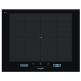Whirlpool, width 65 cm, frameless, black - Built-in Induction Hob
