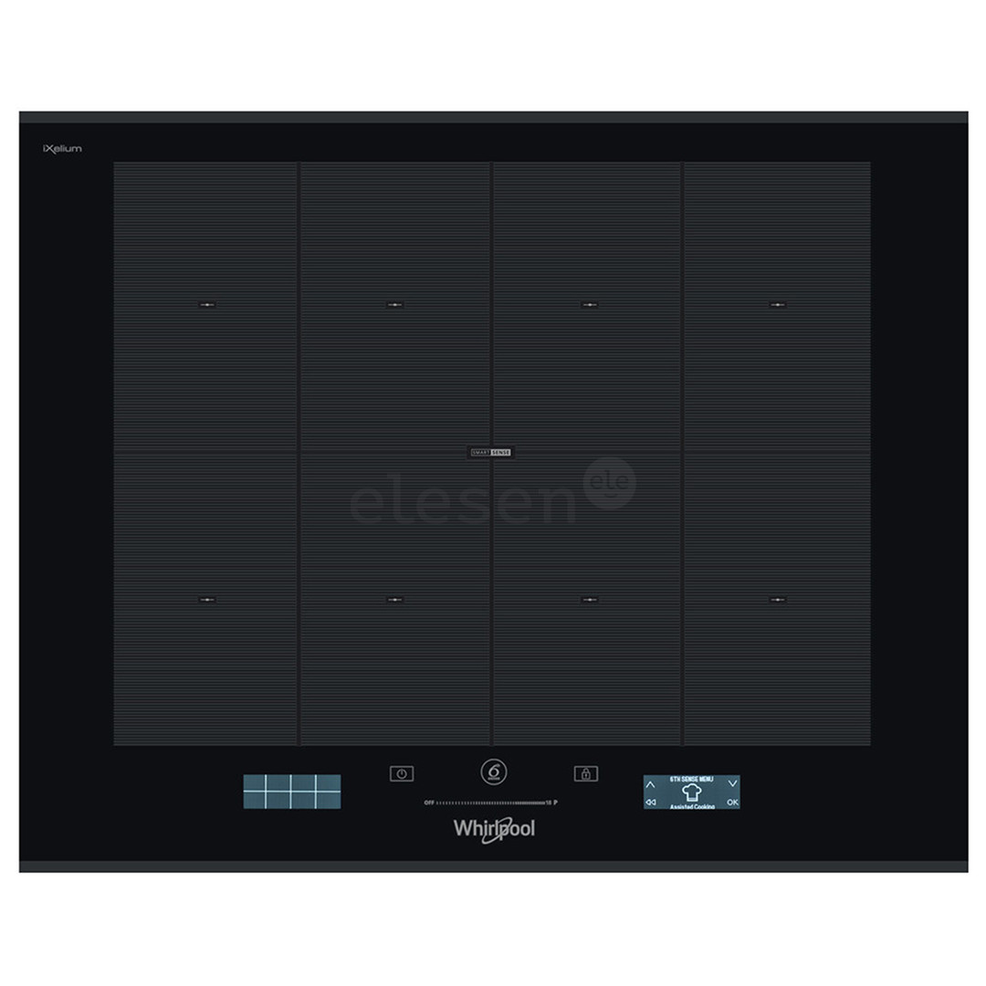 Whirlpool, plotis 65 cm, berėmė, juoda - Įmontuojama indukcinė kaitlentė