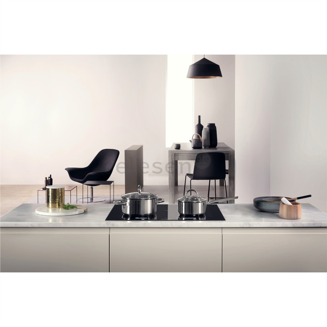 Whirlpool, plotis 65 cm, berėmė, juoda - Įmontuojama indukcinė kaitlentė