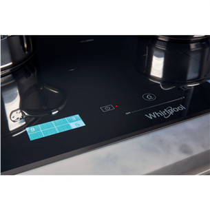 Whirlpool, plotis 65 cm, berėmė, juoda - Įmontuojama indukcinė kaitlentė