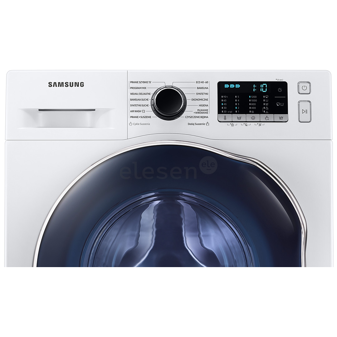 Samsung, 8 kg / 5 kg, depth 45.6 cm, 1200 rpm - Washer-Dryer Combo Item - WD8NK52E0AW/LE