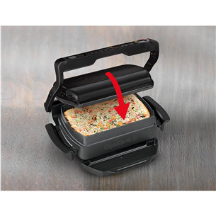 Tefal OptiGrill+ + Snacking & Baking, 2000 W, black - Table grill Item - GC714834