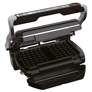 Tefal Optigrill+ with waffle plates, 2000 W, black/inox - Table grill Item - GC716D