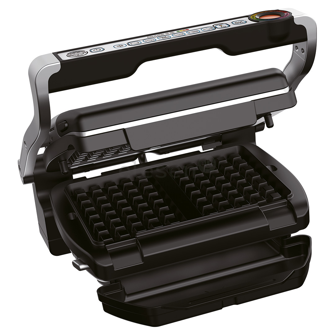 Tefal Optigrill+ with waffle plates, 2000 W, black/inox - Table grill Item - GC716D