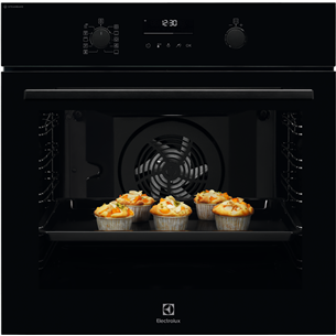 Electrolux, 72 л, пиролитическая очистка, черный - Интегрируемый духовой шкаф Товар - EOD6P77WZ