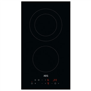 AEG, width 29 cm, frameless, black - Built-in Ceramic Hob HRB32310CB