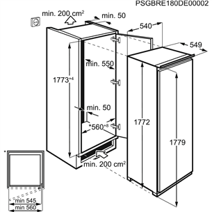 Įmontuojamas šalytuvas Elektrolux Prekė - LRB3DE18S