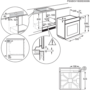 Orkaitė Electrolux Prekė - EOC8P39WZ