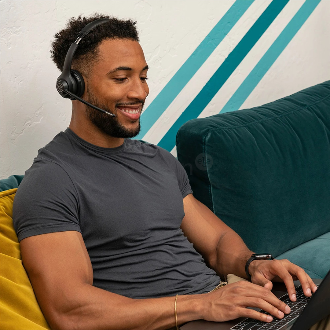 JLAB Go Work, juodos - Belaidės ausinės