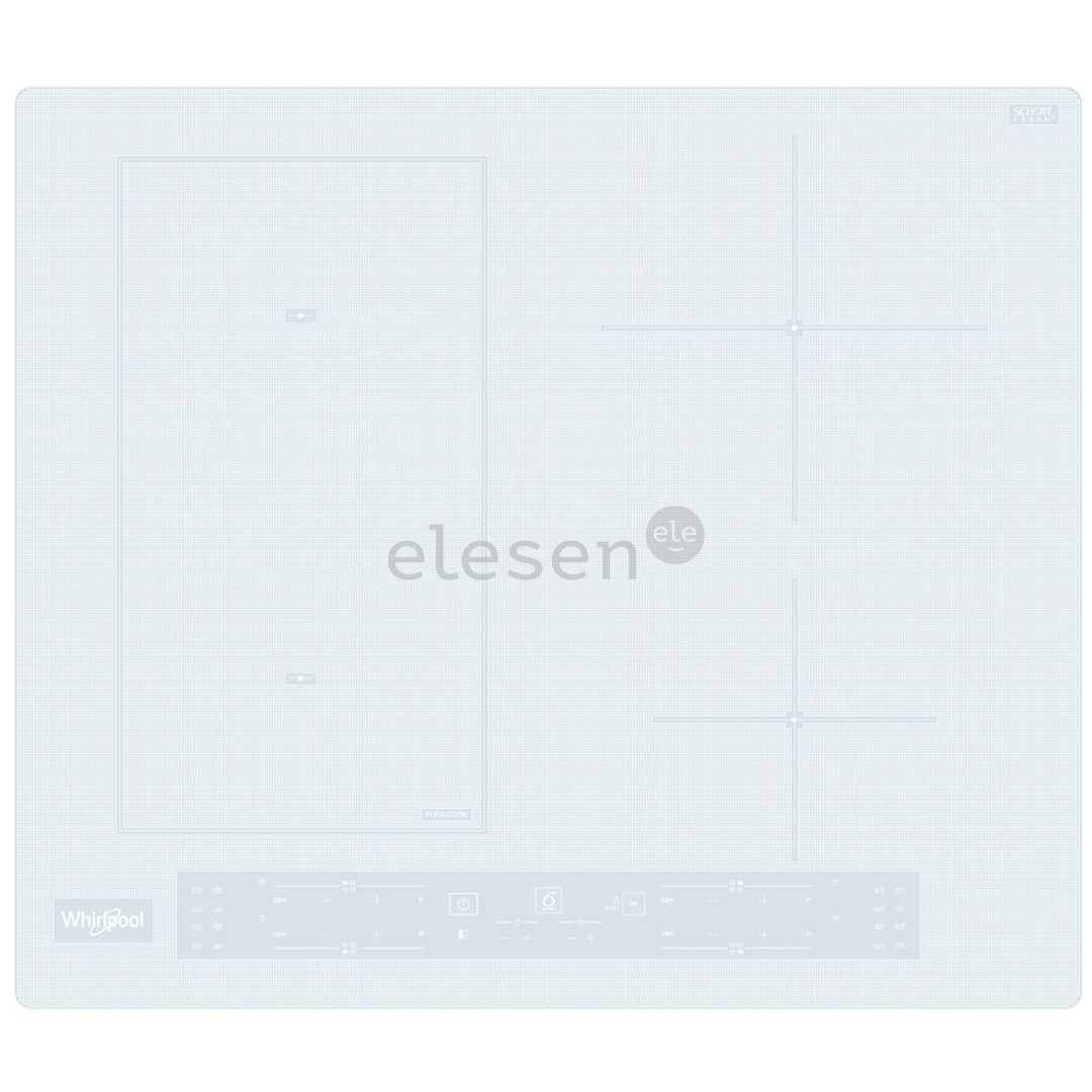 Whirlpool, plotis 59 cm, berėmė, balta - Įmontuojama indukcinė kaitlentė