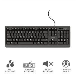 Trust Primo, EST, черный - Клавиатура Товар - 24466