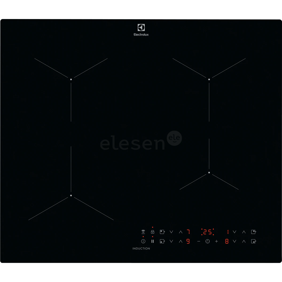 Electrolux 300, width 59 cm, frameless, black - Built-in Induction Hob