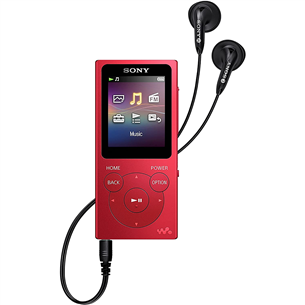 MP3 grotuvas Sony Walkman, 8 GB, Raudonas Prekė - NWE394LR.CEW