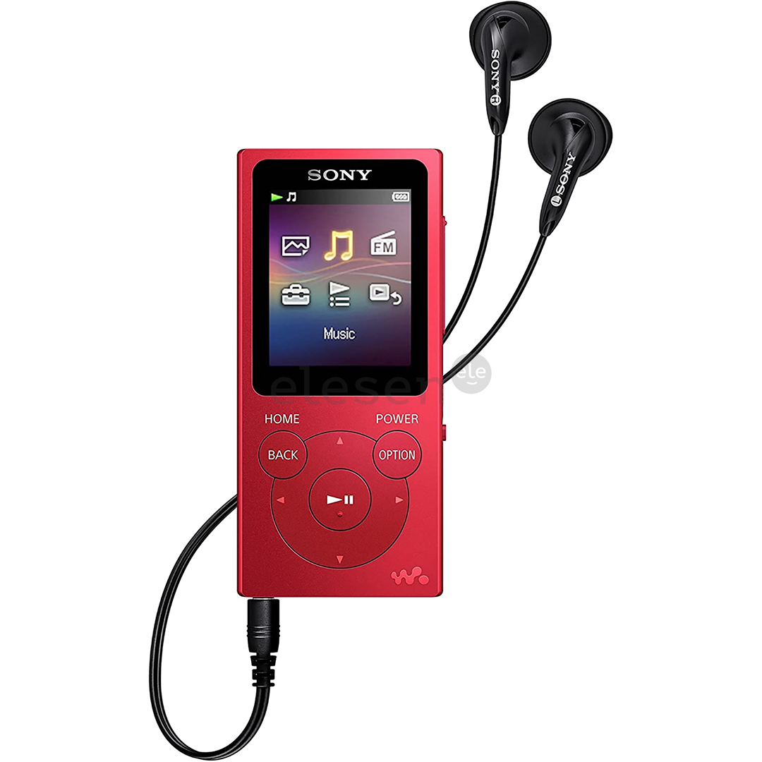 MP3 grotuvas Sony Walkman, 8 GB, Raudonas Prekė - NWE394LR.CEW