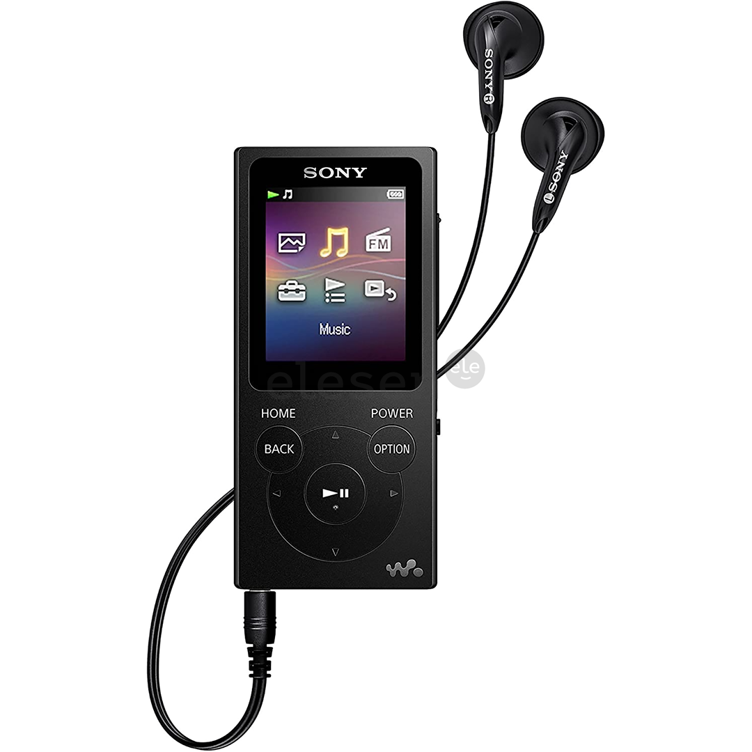 MP3 grotuvas Sony Walkman, 8 GB, Juodas Prekė - NWE394LB.CEW