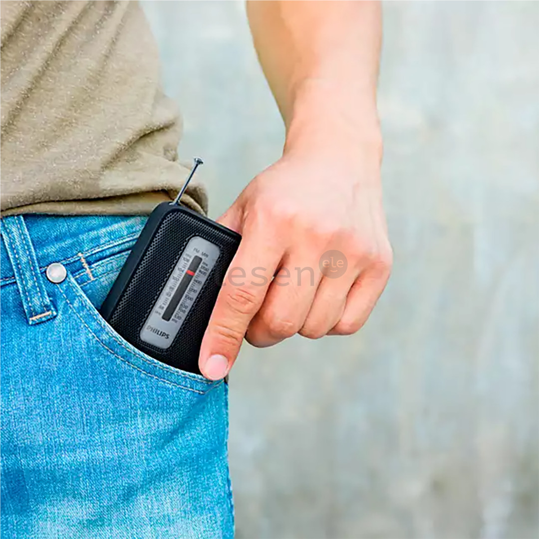 Philips TAR1506, juodas - Nešiojamasis radijas