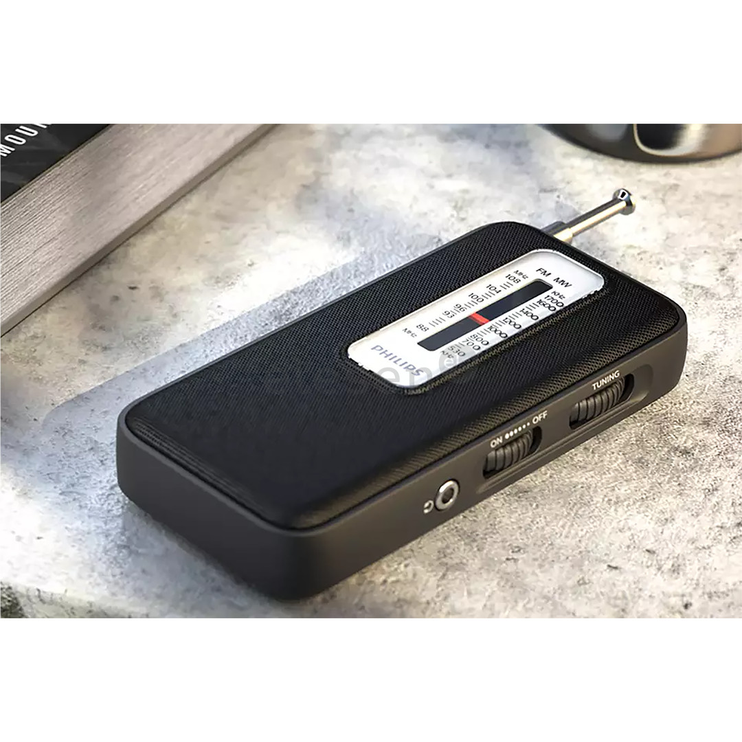 Philips TAR1506, juodas - Nešiojamasis radijas