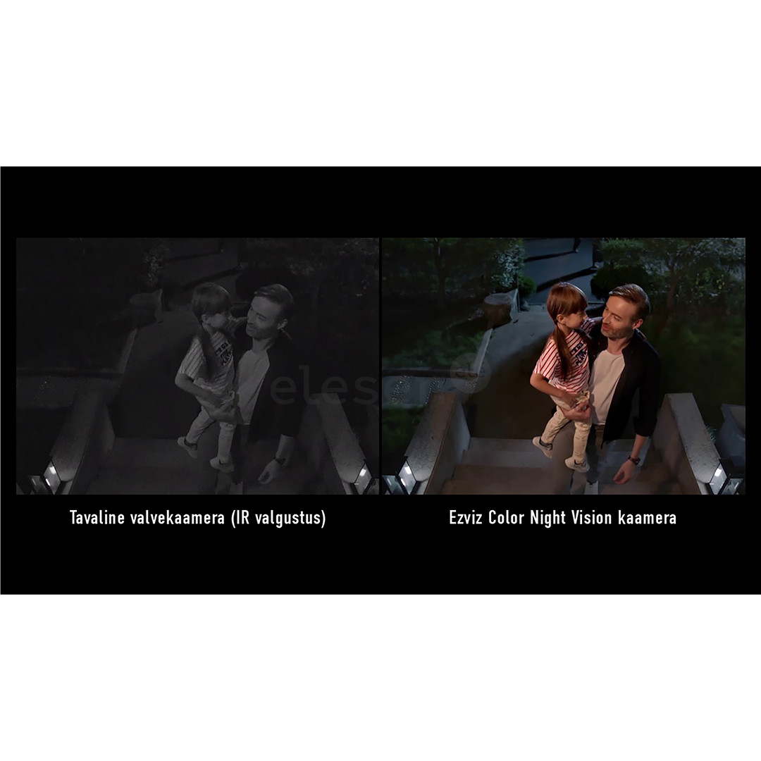 EZVIZ C3X, 2 MP, WiFi, LAN, human detection, night vision, white - Dual-lens WiFi Camera