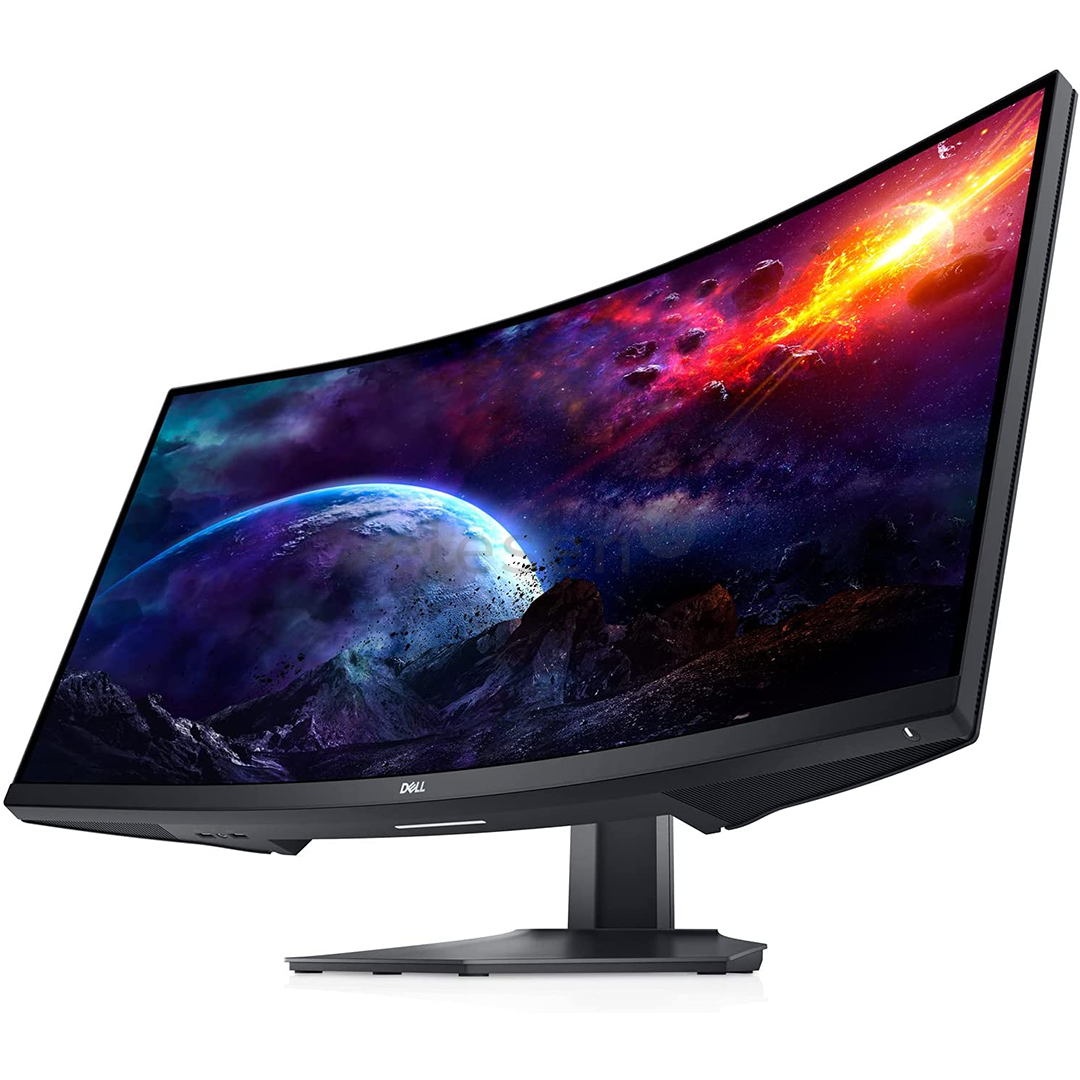 Dell S3422DWG, 34", WQHD, LED VA, 144 Гц, изогнутый, черный - Монитор