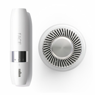 Braun, white/silver - Facial shaver for ladies