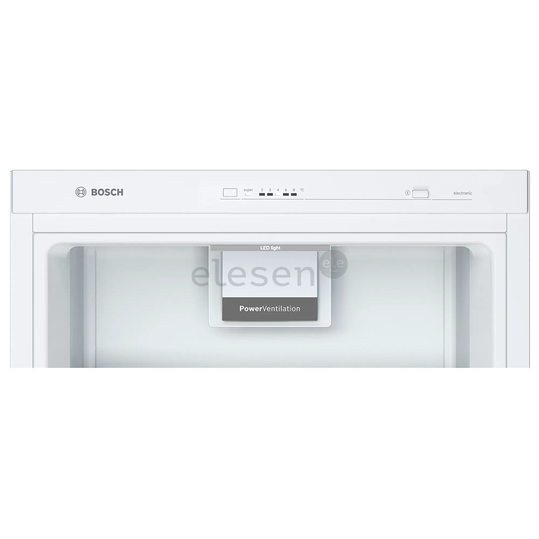 Bosch Serie 2, 346 L, aukštis 186 cm, baltas - Šaldytuvas