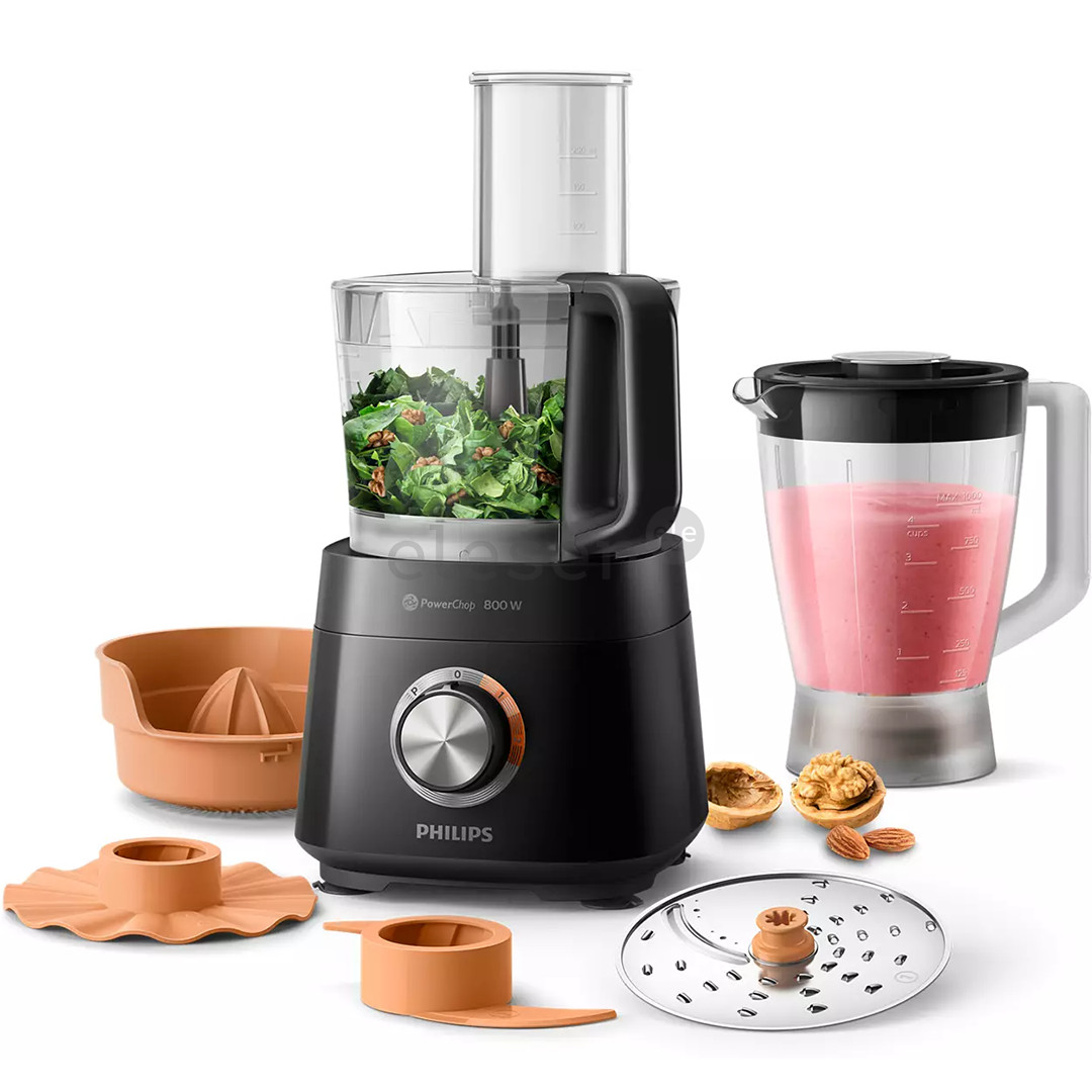 Philips Viva Collection, 1.5 L/1 L, 850 W, black - Food processor Item - HR7530