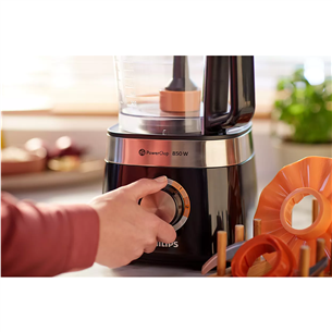 Philips Viva Collection, 1,5 л/1 л, 850 Вт, черный - Кухонный комбайн Товар - HR7530