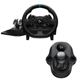 Žaidimų vairas Logitech G923 PC/PS4/PS5 + Driving Force pavarų svirtis