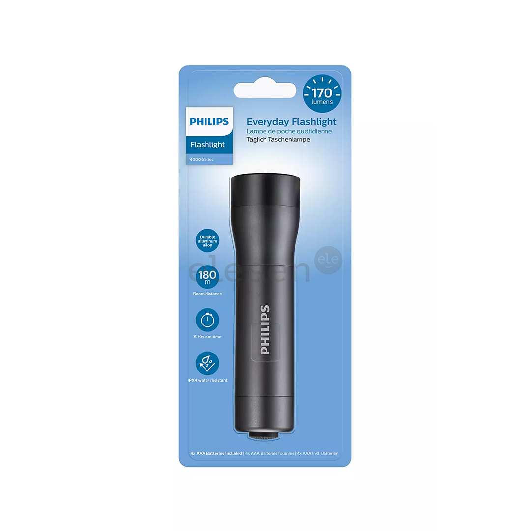 Philips, black - LED flashlight Item - SFL4001T/10