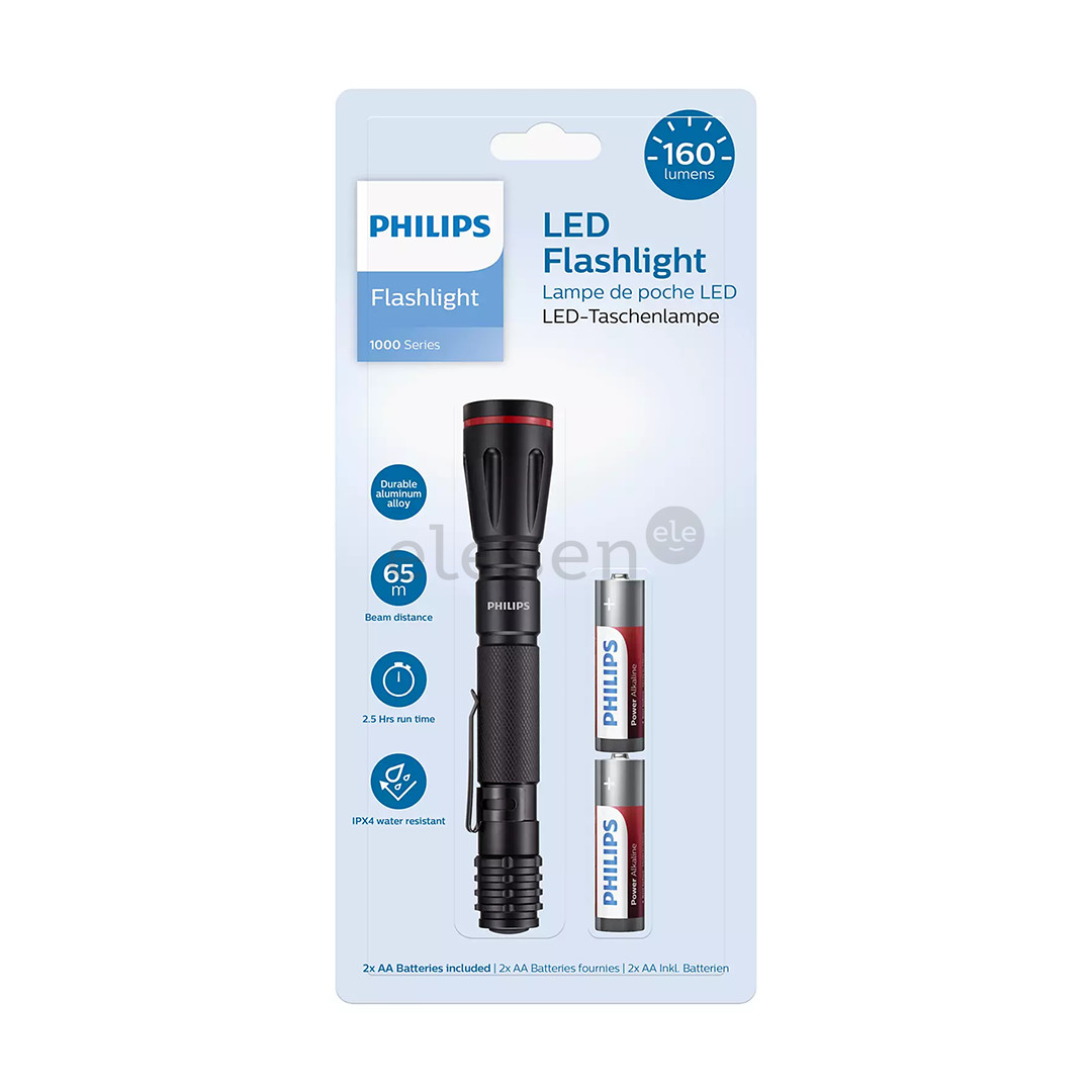 Philips, black - LED flashlight Item - SFL1001P/10
