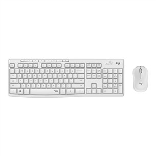 Logitech Slim Combo MK295, US, balta - Klaviatūra ir pelė