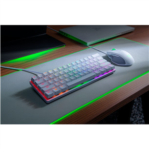Razer Huntsman Mini Mercury Edition Purple Switch, SWE, белый - Клавиатура