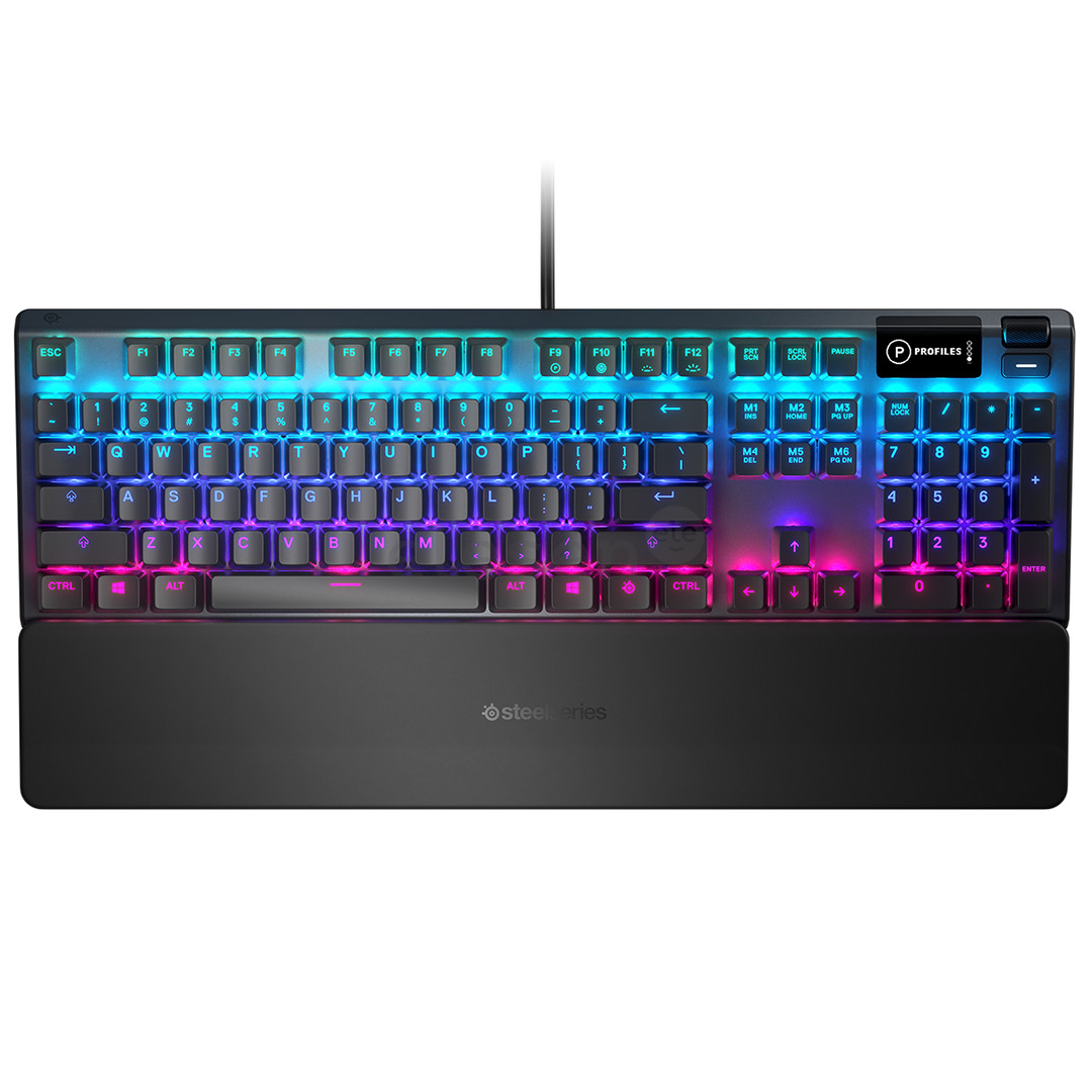 SteelSeries Apex 5 Blue Switch, US, black - Mechanical Keyboard