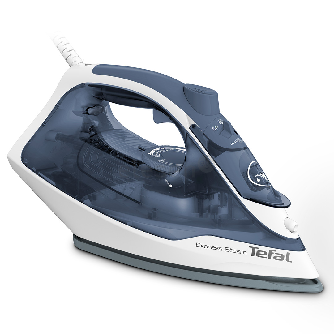 Tefal Express Steam, 2400 W, baltas/mėlynas - Garų lygintuvas
