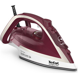 Tefal Ultragliss Plus, 2800 W, tamsiai raudonas/baltas - Garų lygintuvas FV6810E0