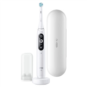 Braun Oral-B iO 7, kelioninis dėklas, baltas - Elektrinis dantų šepetėlis
