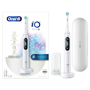 Elektrinis dantų šepetėlis Braun Oral-B iO 8, Baltas Prekė - IO8WHITE IO8WHITE