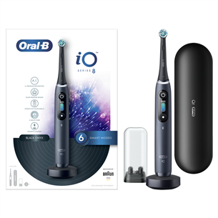 Elektrinis dantų šepetėlis Braun Oral-B iO8, Juodas Prekė - IO8BLACK IO8BLACK