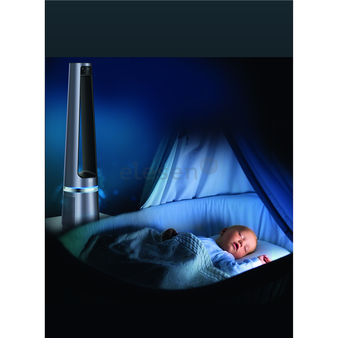 Tefal Eclipse 2in1, 120 m³/h, grey - Air purifier and fan