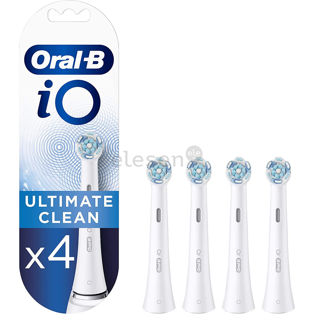 Dantų šepetėlių antgaliai Braun Oral-B iO Ultimate Clean, Braun 4 vnt. Prekė - IO4WHITE